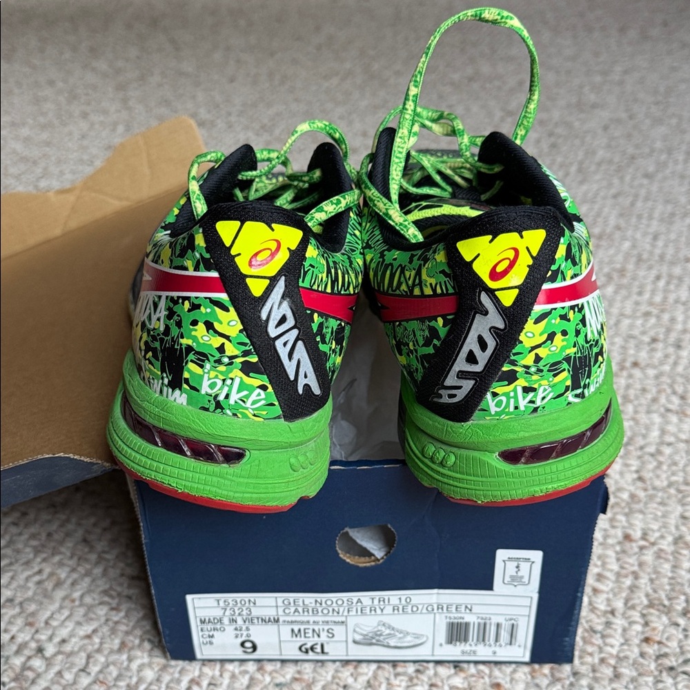 ASICS Gel-Noosa Tri 10 Green Multi-Color Sneakers